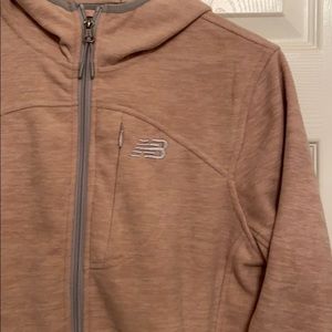 New Balance light pink fleece hoodie S